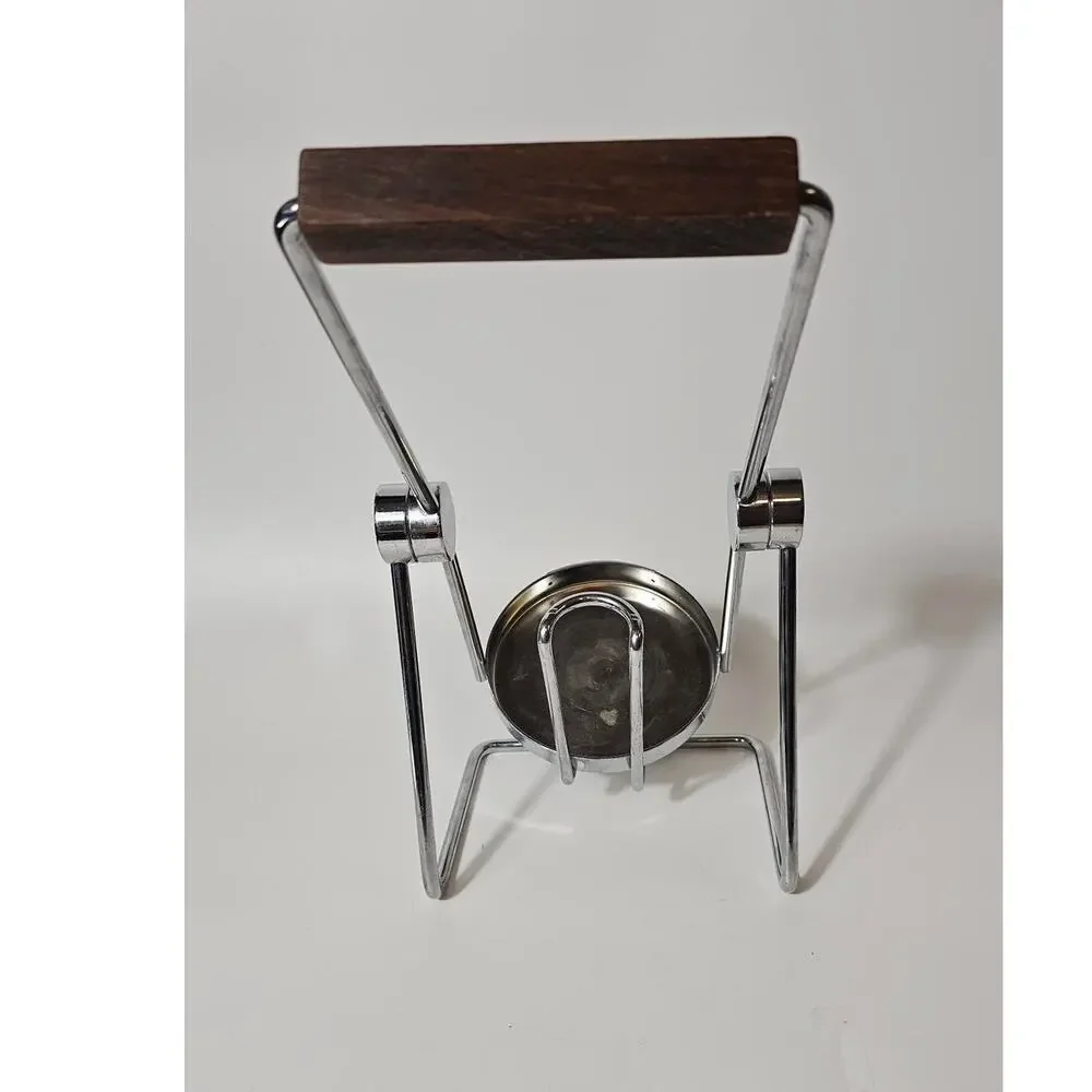 Vintage 78 Seagram's V.O. Whiskey Bottle Display Stand – Chrome Swinging Cradle
